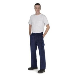 PANTALON CON GOMA SANFOR MARINO ALGODON 44