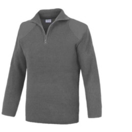 JERSEY CUELLO ALTO C/CREMALLERA GRIS JCC200GR- M