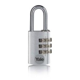 CANDADO COMBIN. ALUM. 40MM. PLATA YE3CB/38/131/S