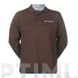 POLO MANGA LARGA OPTIMUS MARRON M