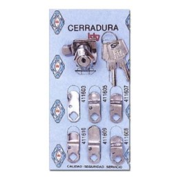 KIT CERRADURA N-1 CROMO CARTERO 60011