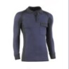 POLO PIQUE MANGA LARGA FLEX MARINO/NEGRO 681/S