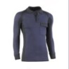 POLO PIQUE MANGA LARGA FLEX MARINO/NEGRO 681/2XL