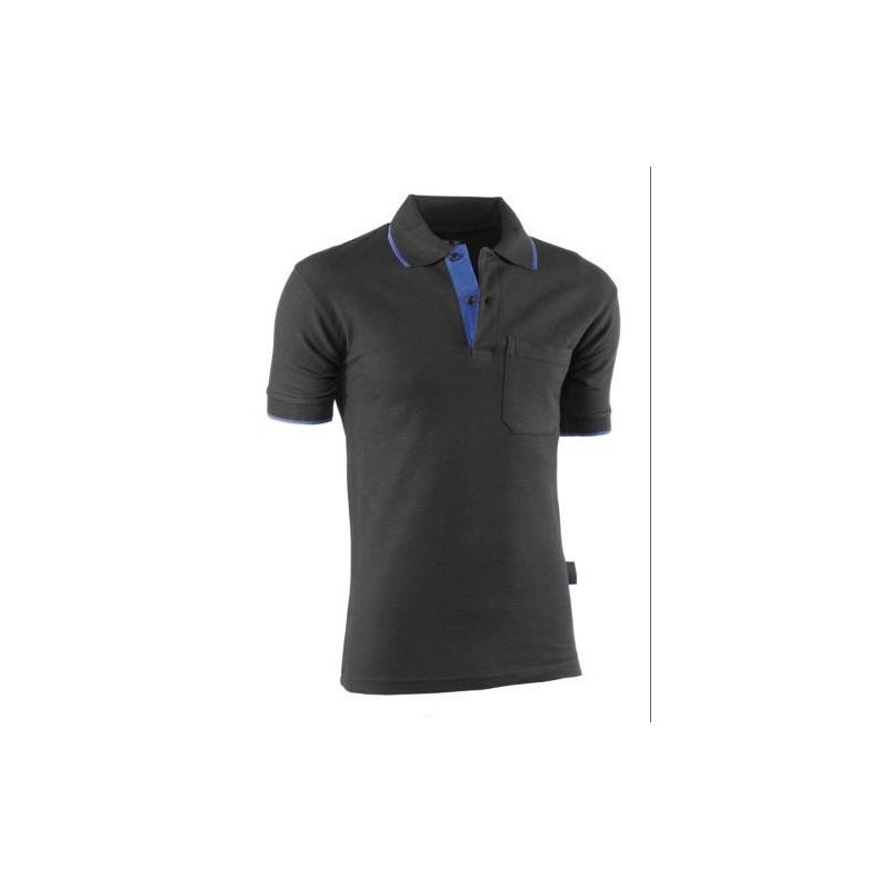 POLO TOP RANGE M/C NGR/AZLN.648 XL