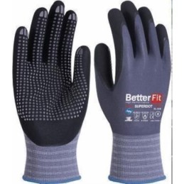 GUANTE NITRILO BETTERFIT SUPERDOT BL-008 T-6