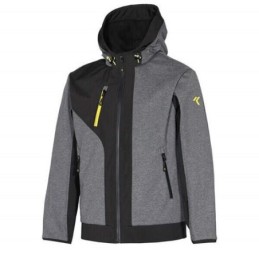 CHAQUETA ISSA LINE RUSH GRIS/NEGRO T-L 04526B