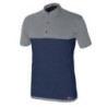 POLO STRETCH AZUL/GRIS M/CORTA 8774 T-XXL