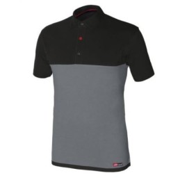 POLO STRETCH GRIS/NEGRO M/CORTA 8774 T-S