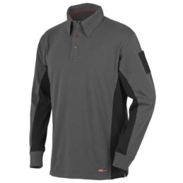 POLO STRETCH GRIS MANGA LARGA 8173 TALLA L