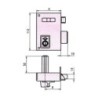 CERRADURA SOBREPONER 156A 70 IZDA. HE RD. CVL