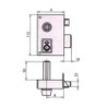 CERRADURA SOBREPONER 156B 60 DCHA. HE RD. CVL