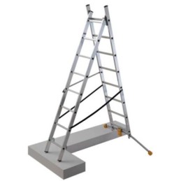 ESCALERA HOBBYLOT COMBI 2 TRAMOS 9 PELDAÑOS 1412