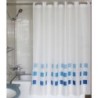 CORTINA BAÑO LLAS POLIES.180X200 BCO/AZL.ANILLAS