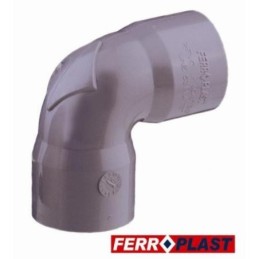 CODO PVC GRIS HM.-HM. 87º 40 MM. 205283