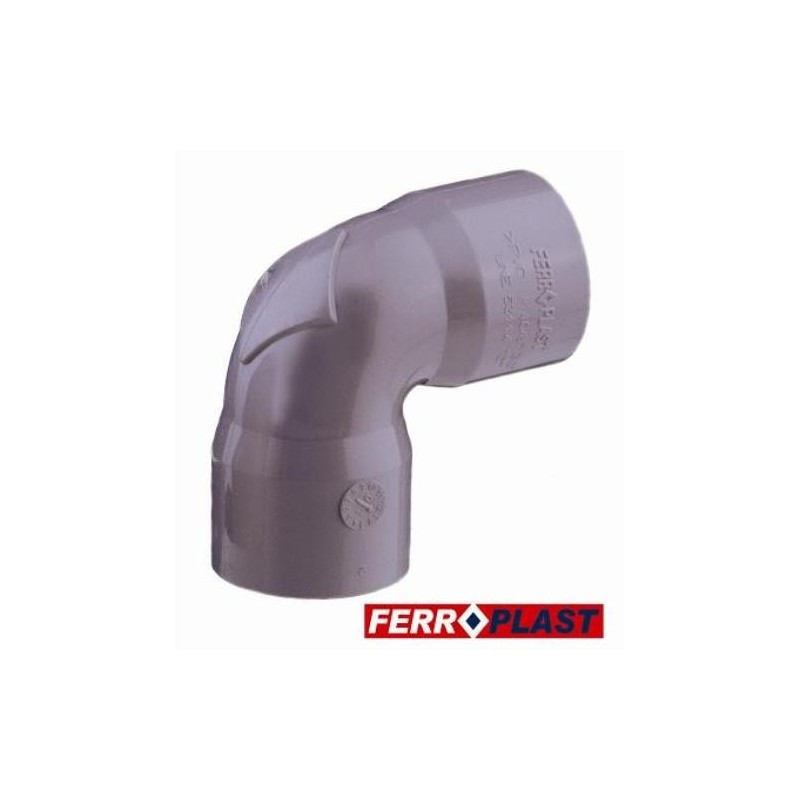 CODO PVC GRIS HM.-HM. 87º 40 MM. 205283