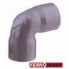 CODO PVC GRIS HM.-HM. 87º 40 MM. 205283