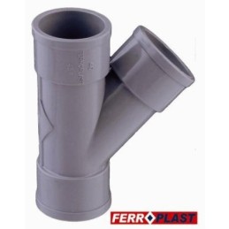INJERTO PVC GRIS HM.-HM. 45º 32 MM. 205333