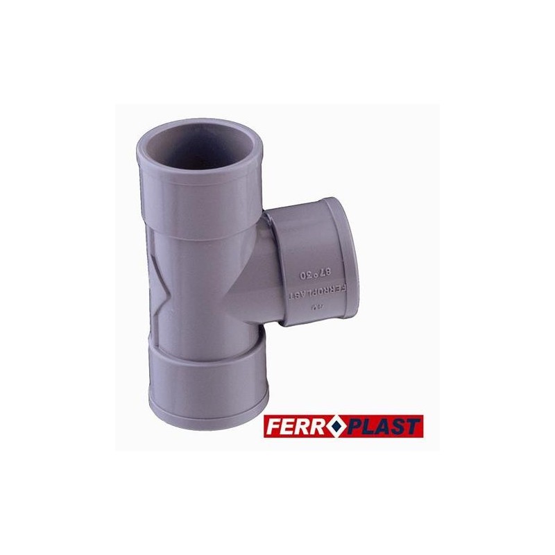 INJERTO PVC GRIS HM.-HM. 87º 32 MM. 205343
