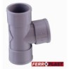 INJERTO PVC GRIS HM.-HM. 87º 32 MM. 205343