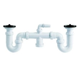 SIFON FREGADERO CURVO S-26 DOBLE EXTENSIBLE 1 1/2"