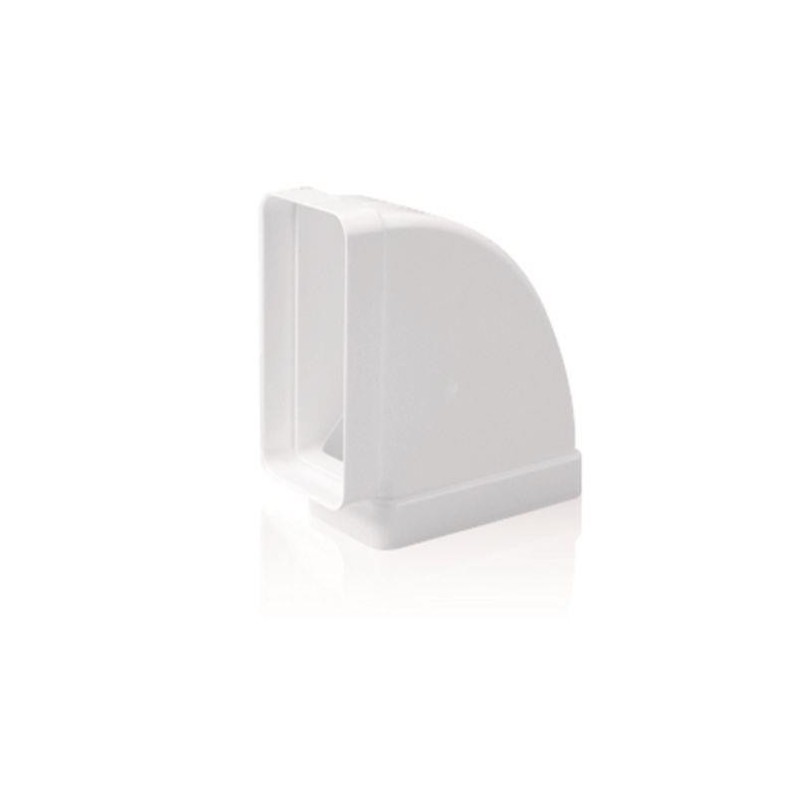 CODO RECT.HORIZ. TUBO EXTRACCION PVC 90º 110X55MM.