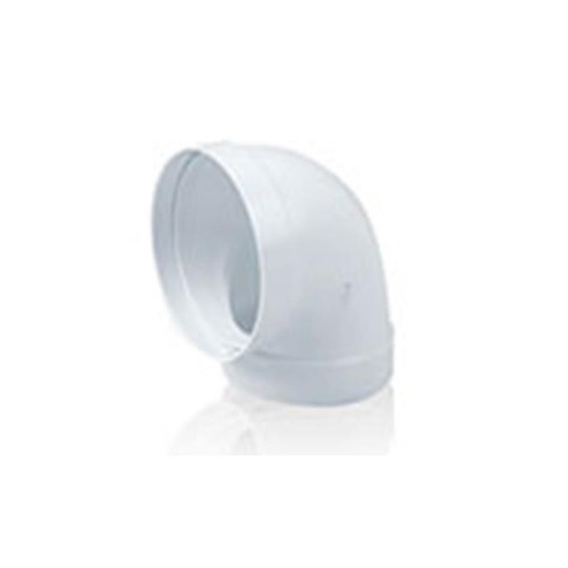 CODO REDONDO TUBO EXTRACCION PVC 90º Ø100MM.