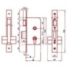 CERRADURA EMBUTIR 5801/40 HL LINCE