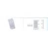 REJILLA EMPOTRAR BLANCA 24X12 R168