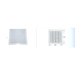 REJILLA PLANA BLANCA 20X20 R171