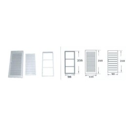 REJILLA EMPOTRAR REGULABLE BLANCA 12X24 R175