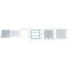 REJILLA EMPOTRAR REGULABLE BLANCA 17X17 R176