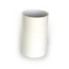 TUBO LISO 100 CM. 125 MM. ALUMINIO BLANCO