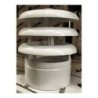 DEFLECTOR 3 AROS 125 MM. ALUMINIO BLANCO