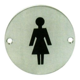 PLACA CIRCULAR BAÑO SEÑORAS 2023