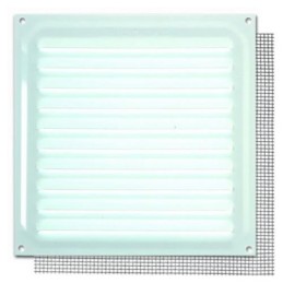 REJILLA CON MOSQUITERA 17X17 CM. BLANCO B73025D