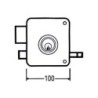 CERRADURA SOBREPONER 2525 PR 100 DCHA. MCM