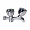 GRIFO LAVADORA DOBLE VOLANTE METAL CR. 1/2 BL