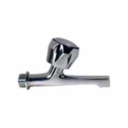 GRIFO FRONTAL FREGADERA 14 CM.VOLANTE METAL 1/2 BL