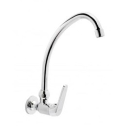 GRIFO GE2 LAVABO MURAL MONOMANDO CAÑO ALTO CROMADO