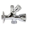 VALVULA MIXTA LATON M/DOBLE SALIDA MM 1/2'/3/4'3/8