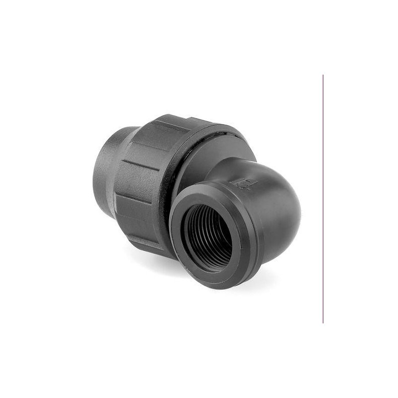 ENLACE MIXTO CODO ROSCA HEMBRA PP PARA PE 25MM-3/4