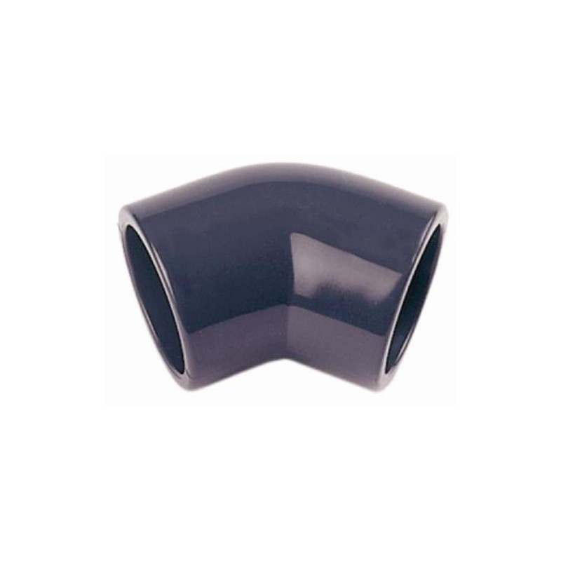 ENLACE CODO 45º HEMBRA PVC PRESION 25 MM