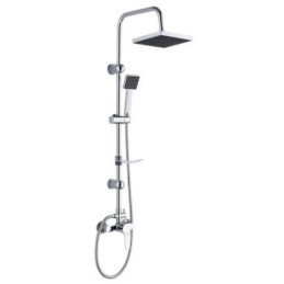 SET DUCHA C/GRIFO INOX C/ROCIADOR TINEO SD31014