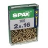 TORNILLO SPAX C/PL POZI BRICO. 2.5X16 C/100 UDS