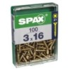 TORNILLO SPAX C/PL POZI BRICO. 3.0X16 C/100 UDS