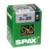 TORNILLO SPAX C/PL POZI BRICO. 3.5X25 C/100 UDS
