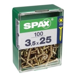 TORNILLO SPAX C/PL POZI BRICO. 3.5X25 C/25 UDS