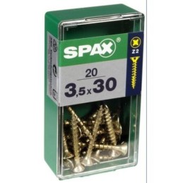 TORNILLO SPAX C/PL POZI BRICO. 3.5X30 C/20 UDS