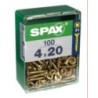TORNILLO SPAX C/PL POZI BRICO. 4.0X20 C/100 UDS