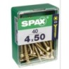 TORNILLO SPAX C/PL POZI BRICO. 4.0X50 C/40 UDS